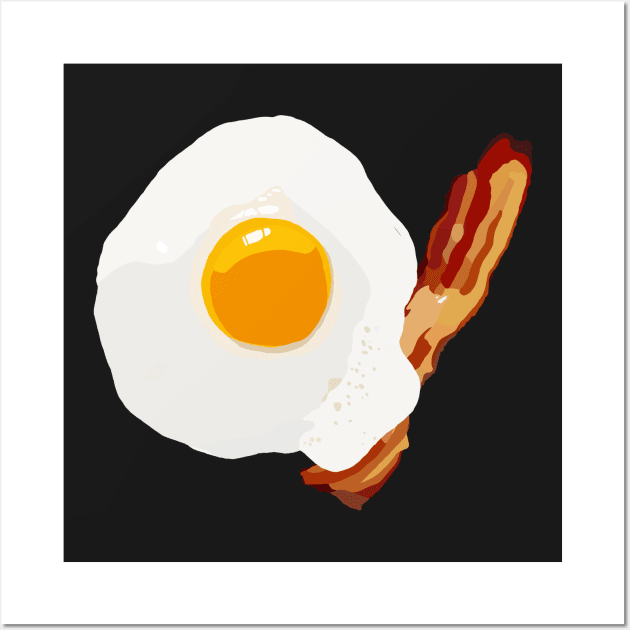 Bacon and Egg Wall Art by ElviaMontemayor